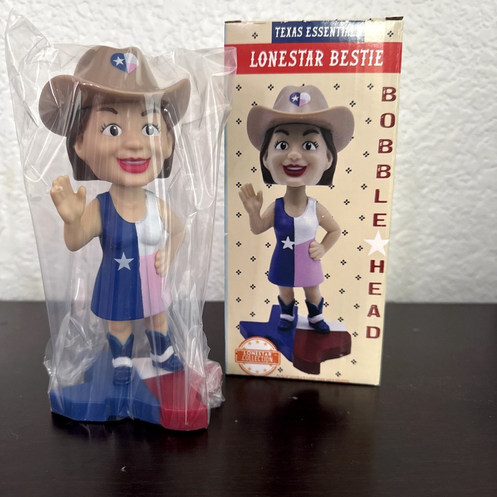 Texas Essentials Lonestar Bestie Bobblehead Figure Texas Souvenir Collectible